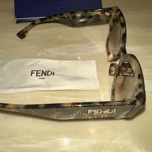 Brand New Fendi Sunglasses Glasses NWT Fendi Fendigraphy 52MM Square Sunglasses | Saks Fifth Avenue main image 4